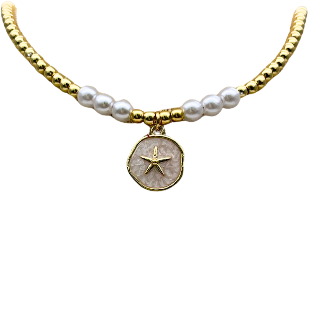 COLLAR EN RODIO CON ESTRELLA DE MAR